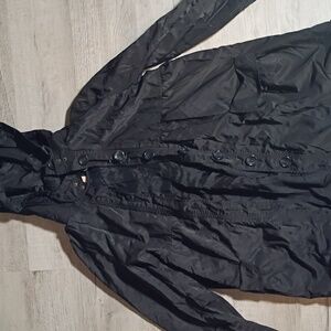 Lux Black Utility Hooded Jacket